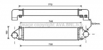 AVA QUALITY COOLING fda4481 -  Интеркулер